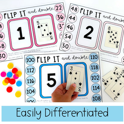 Doubles and Halves Flip it Games