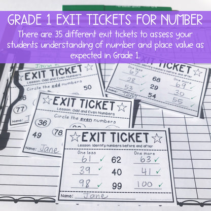 Hands-On Math BUNDLE | Place Value & Number Sense | Grade 1