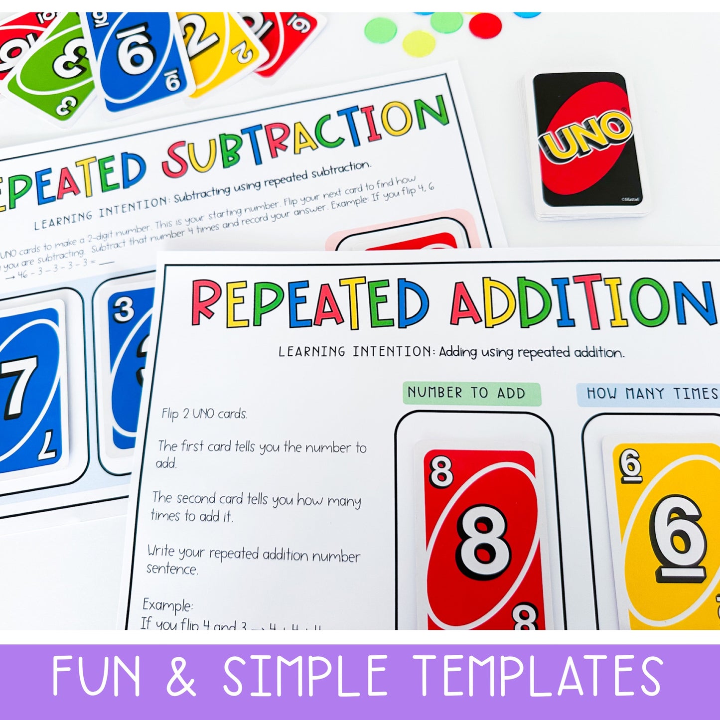 UNO Math Games - Grades 1-2 (Version 4)