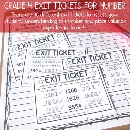 Hands-On Math BUNDLE | Place Value & Number Sense | Grade 4