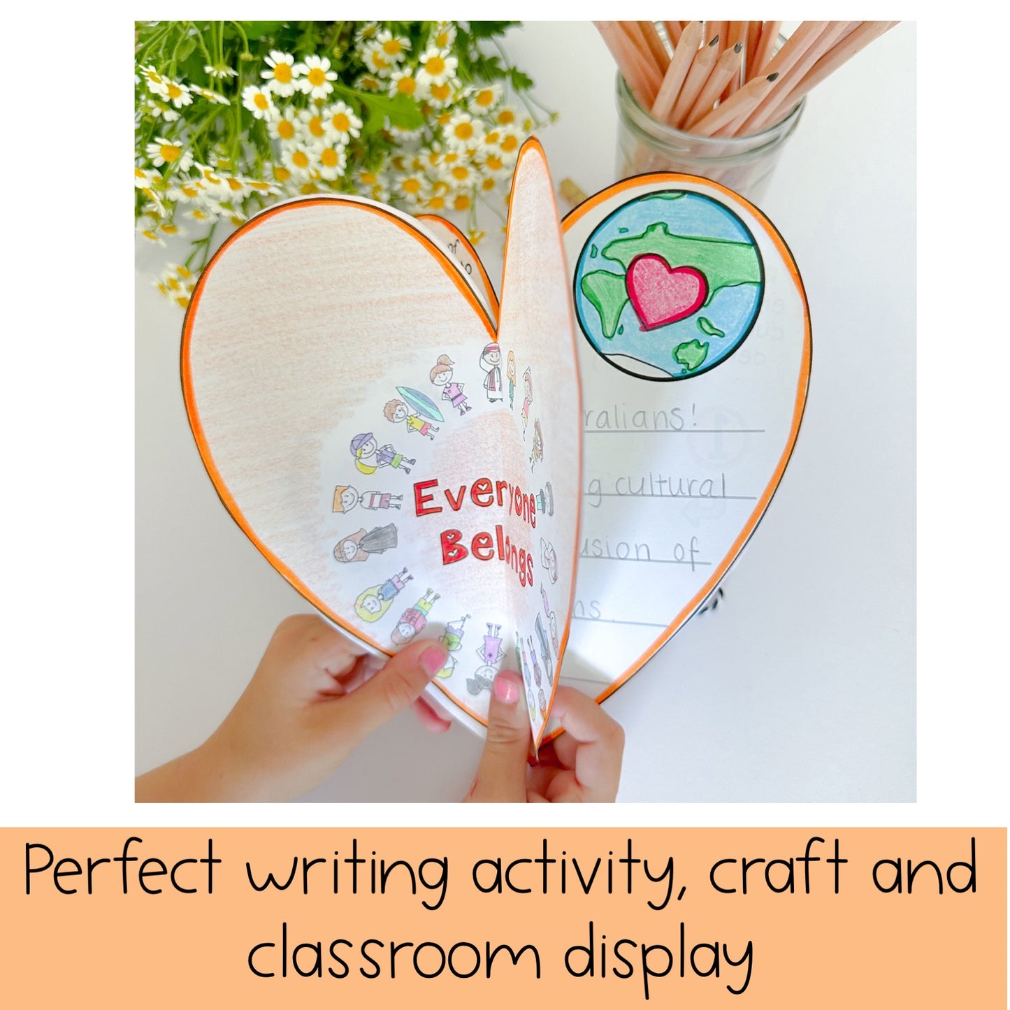 Harmony Day Hearts Display | Harmony Week Craft