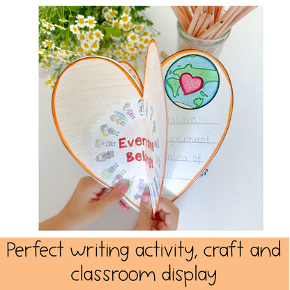 Harmony Day Hearts Display | Harmony Week Craft