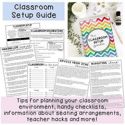 Classroom Organisation BUNDLE [Pastel Rainbow Theme]