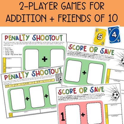 World Cup Edition UNO Math Games - All Grades