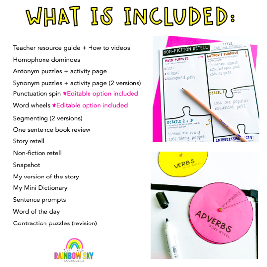 Grade 3 + 4 Reading Group Activities | Literacy Block