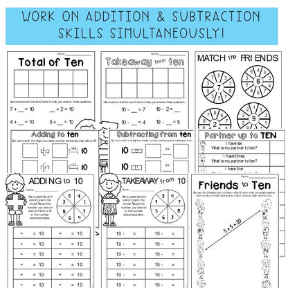 Friends of 10 Number Pack | Addition and Subtraction to 10