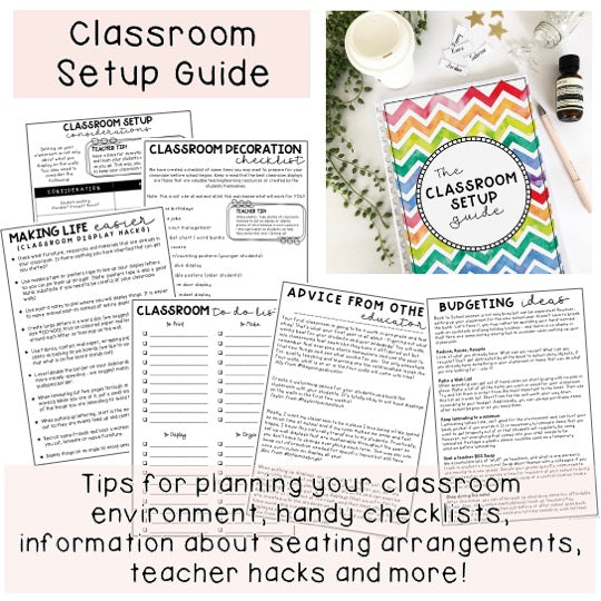 Classroom Decor BUNDLE | Classroom Organisation [Neutral Rainbow Theme]