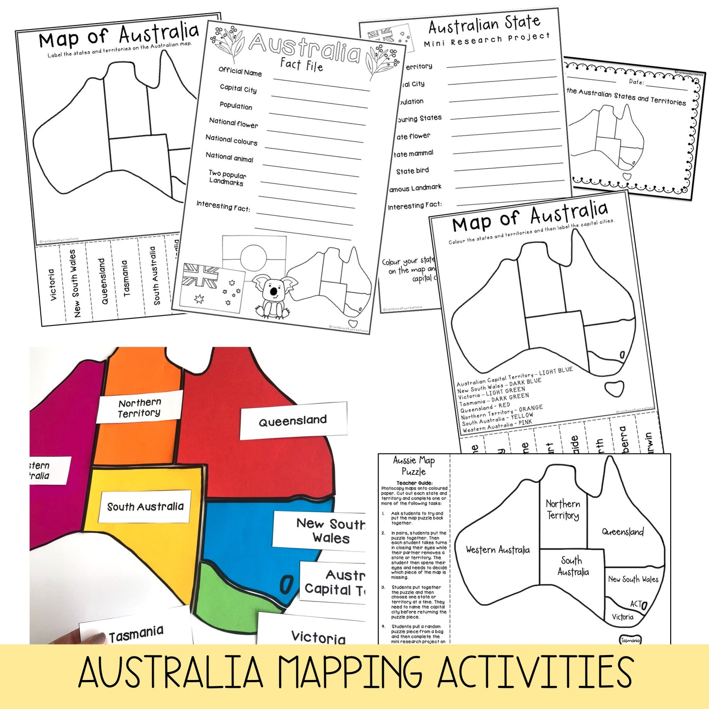 Geography Activities BUNDLE | Australian Curriculum | HASS | Year 2