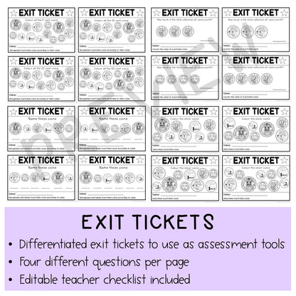 Australian Money BUNDLE | Aussie Money Activities | Year 1