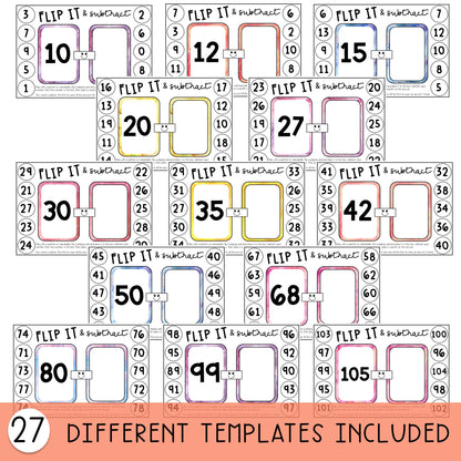 Subtraction Flip It  Games - Subtraction Math Centres