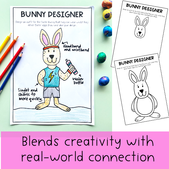 Easter Activities - Easter Worksheets - Easter Creative Thinking - Grades 1-2