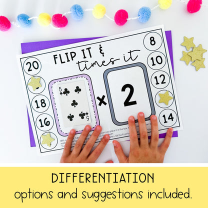 Multiplication Fluency Games | Flip It Games | Times Tables x2 To x12