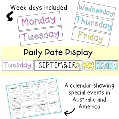 Daily & Monthly Calendar Display [Toucan Theme]