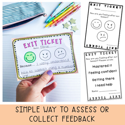 Exit Tickets | Exit slips for any lesson or subject