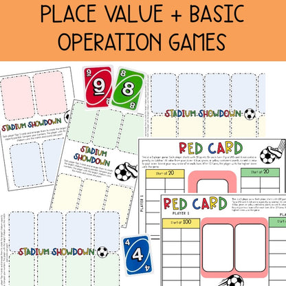 World Cup Edition UNO Math Games - All Grades