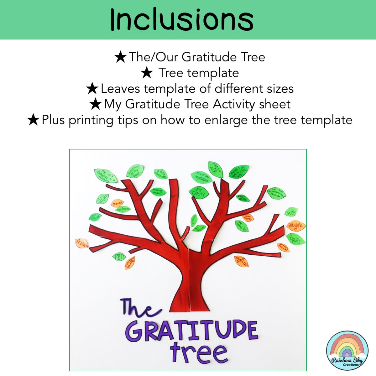 The Gratitude Tree Display - Building Classroom Community
