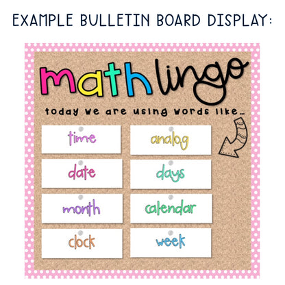 Math Vocabulary Cards | Maths Language | Australian Curriculum Aligned | Grade 2