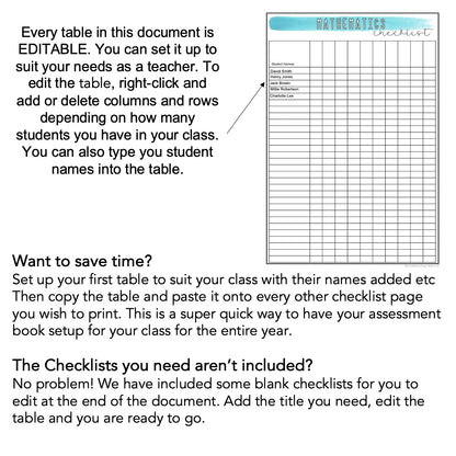 Teacher Assessment Book | Data Records [Terracotta Arch Theme] [Editable]