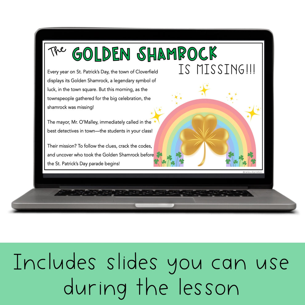 St Patrick's Day Math Code Cracker | March Escape Room – Rainbow Sky ...