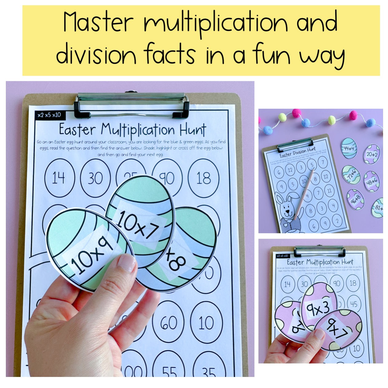 Easter Multiplication & Division Egg Hunt | Easter Math Lesson