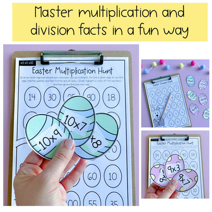 Easter Multiplication & Division Egg Hunt | Easter Math Lesson