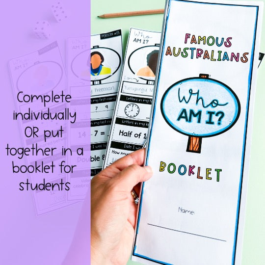 Australian Daily Mental Maths | Famous Australian Who Am I | Years 1-2