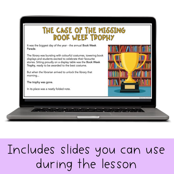 Book Week Math Code Cracker - Grades 3-6 Escape Room