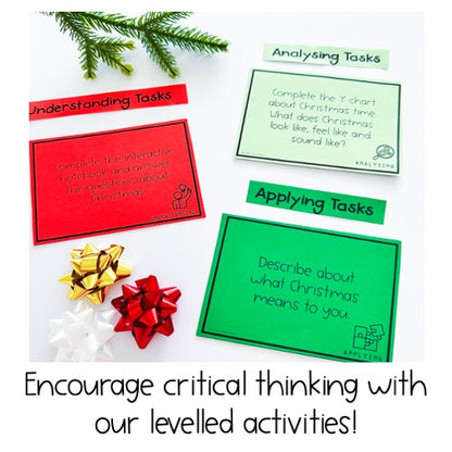 Christmas Activities | Creative Thinking Activities | Kindergarten - Grade 2 [Digital & Printable]