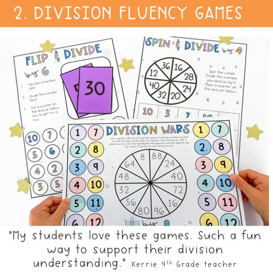 Multiplication & Division Fluency BUNDLE | Math Centres | Grades 3-4