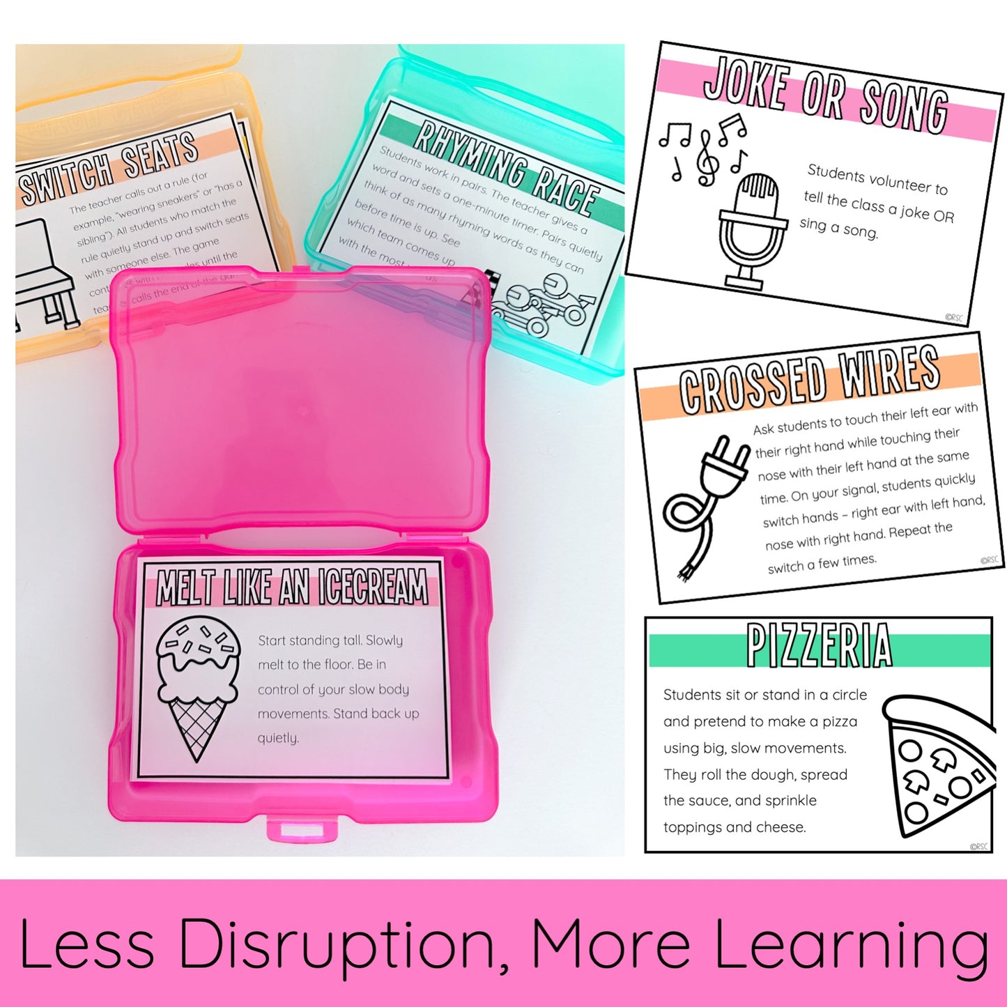 60 Brain Break cards / Brain Break ideas