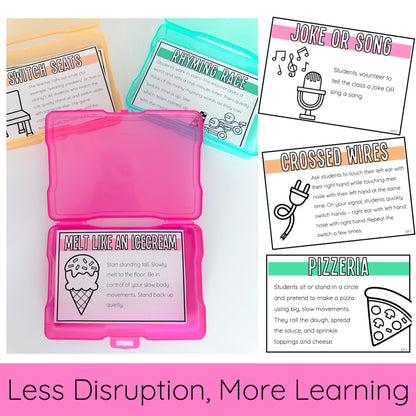 60 Brain Break cards / Brain Break ideas