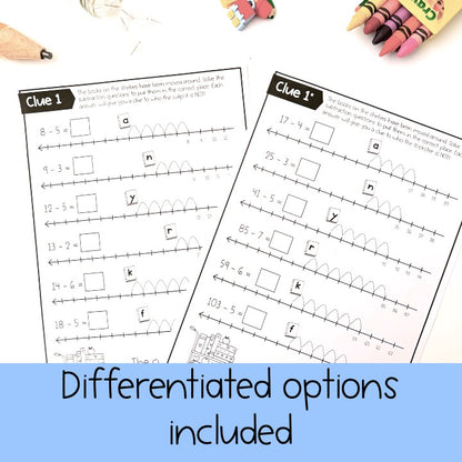 Book Week Math Code Cracker - Grade 1 & 2 Reading Escape Room
