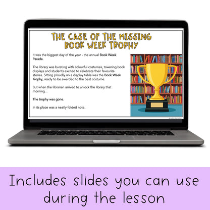 Book Week Math Code Cracker - Grades 3-6 Escape Room
