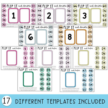 Doubles and Halves Flip it Games
