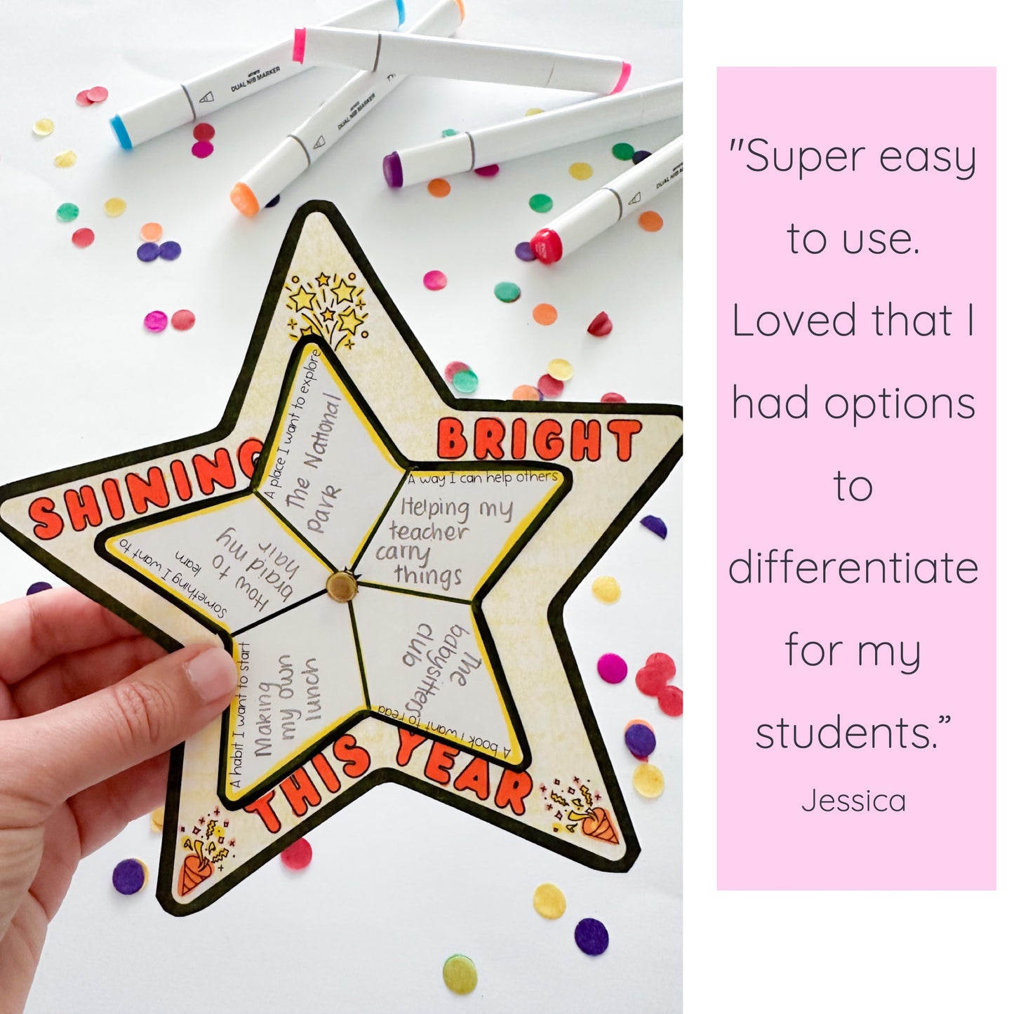 Shining Bright in 2026 - New Year Goal Setting Craft