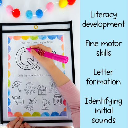 Alphabet Tracing Mats | Letter Formation & Initial Sounds | Writing