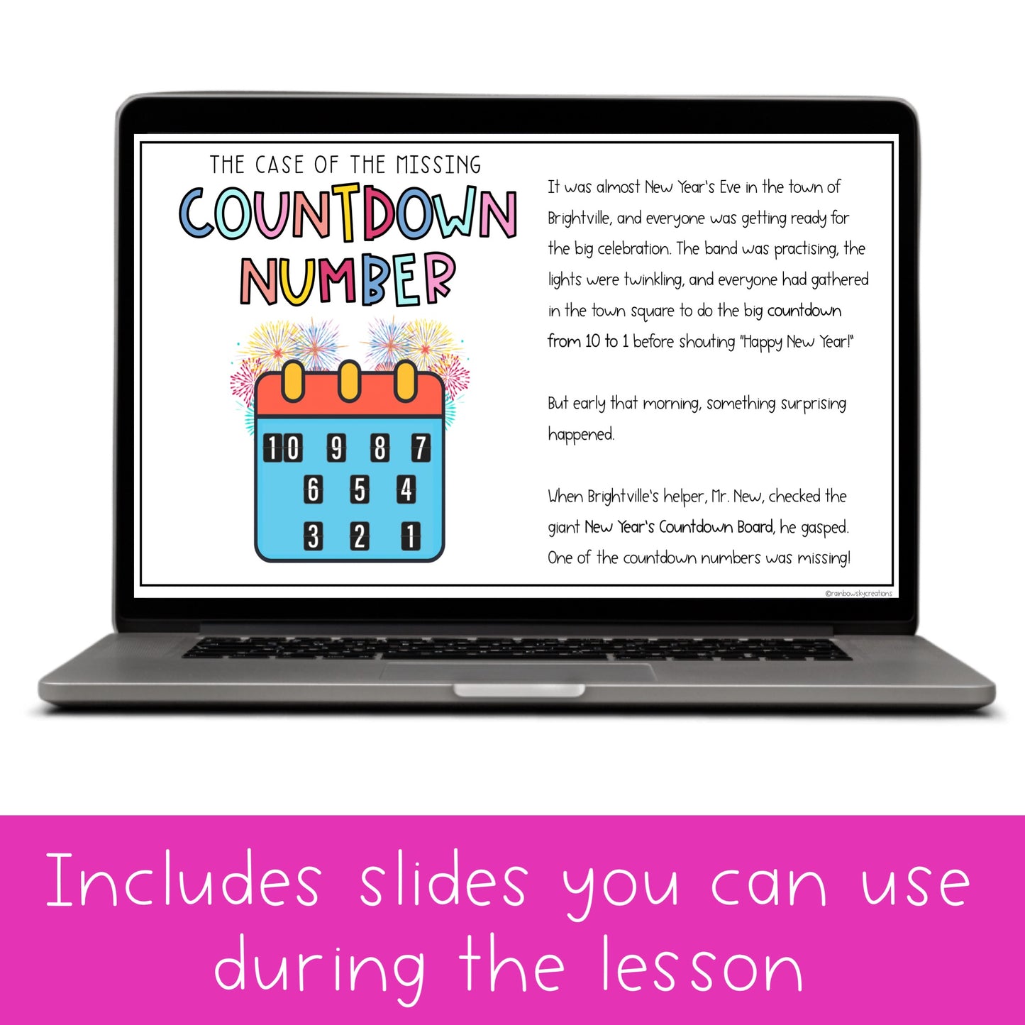 New Years Math Code Cracker - Escape Room (Grade 1-2)