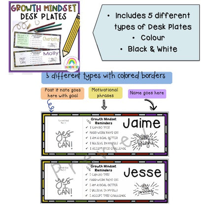 Growth Mindset BUNDLE | Growth Mindset Lessons | Grades 3-6