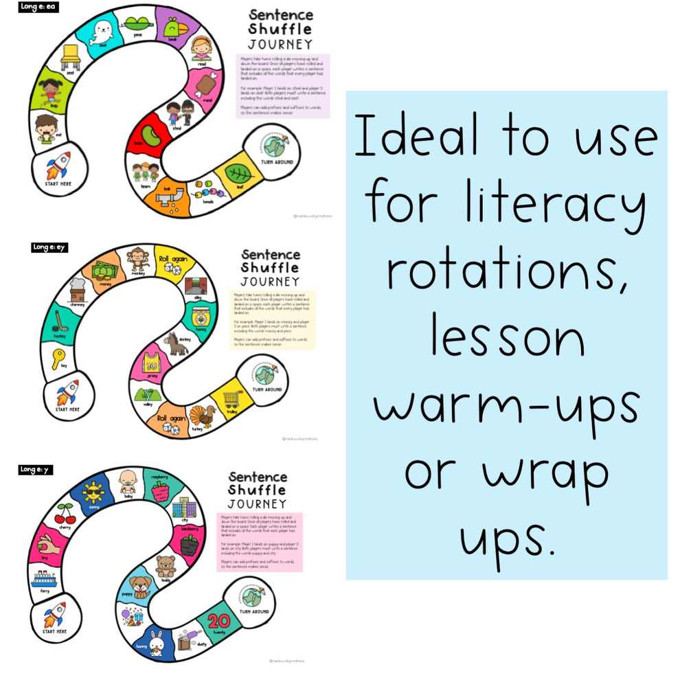 Long Vowel Games Bundle - Word Work Games - Reading Group Activities ...