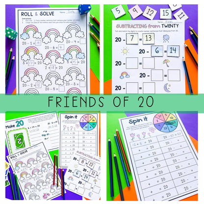 Addition & Subtraction BUNDLE | Math Centres | Addition & Subtraction To 10, 20, 100