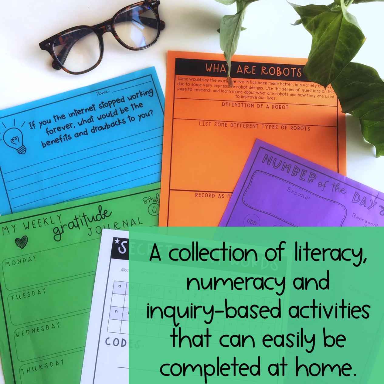 Holiday Homework | Learning At Home Pack | Years 5-6 [Digital & Printable]