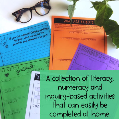 Holiday Homework | Learning At Home Pack | Years 5-6 [Digital & Printable]