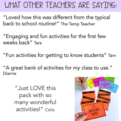 Back To School Creative Thinking Activities | Grades 3-6