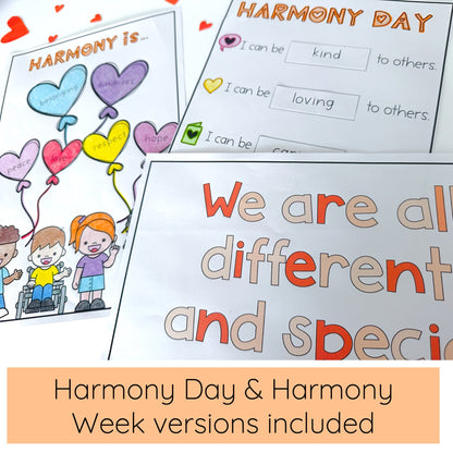 Harmony Day Pack ( Kindergarten)
