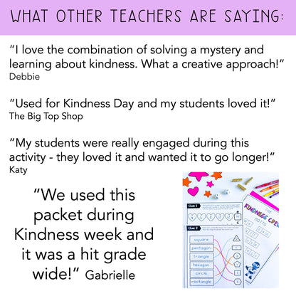 Kindness Day Code Cracker | Grade 1 & 2 Kindness Escape Room