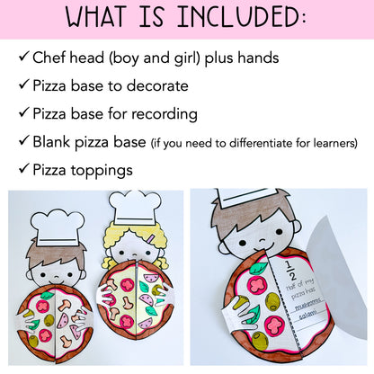 Fraction Craft | Fraction Pizzas | Kindergarten, Foundation, Prep