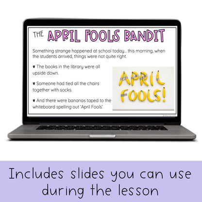 April Fools Day Math Code Cracker - Grade 3-6 April Escape Room