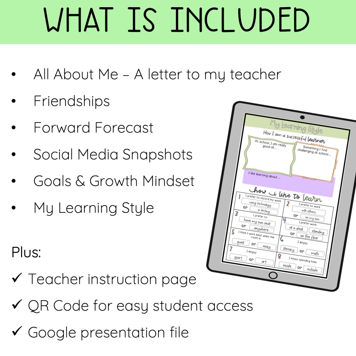 All About Me Flipbook - First Day of School Australia Year 4-6