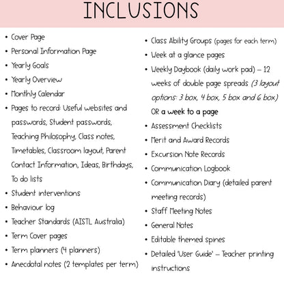 Australian Teacher Planner | Annual Teacher Diary [Neutral Rainbow Theme]