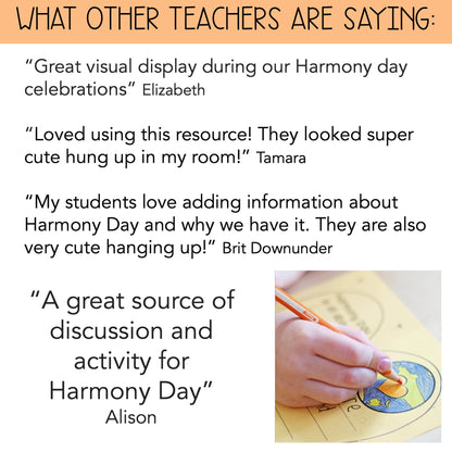 Harmony Day Hearts Display | Harmony Week Craft